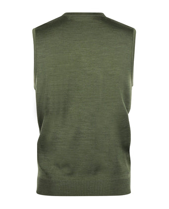 Maerz Slipover Merino Wol | Groen