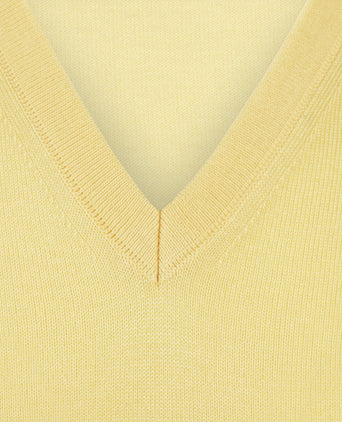 Maerz Slipover Merino Wol | Geel