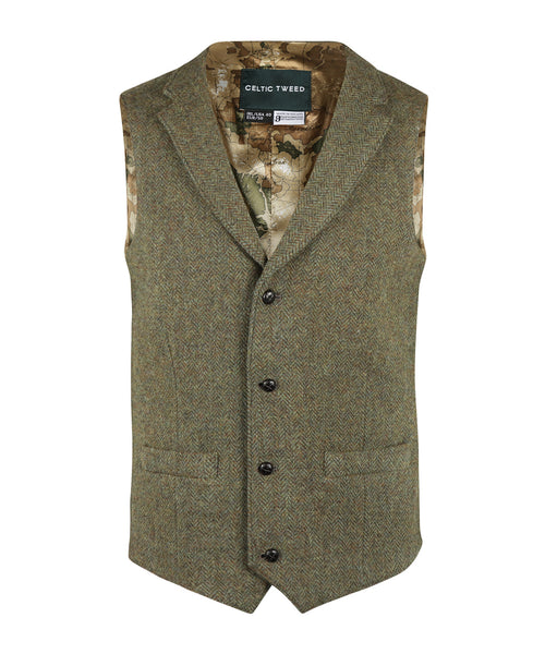 Irish Tweed Gilet | Green