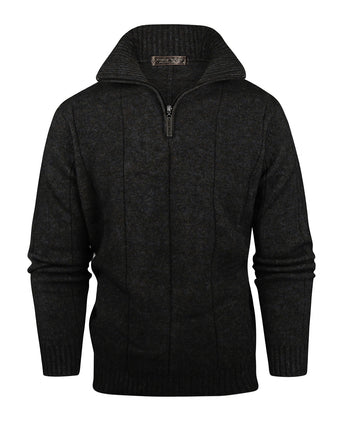 Sweater Javelin high zip | Brown