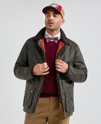 Wax jacket traditional | Olive