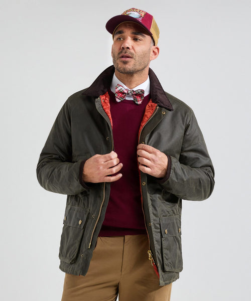 Wax jacket traditional | Olive