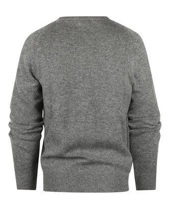 Pullover Lamswol ronde hals | Grijs