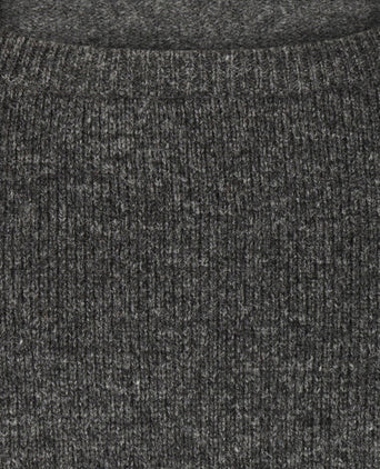 Pullover Lambswool round neck | Anthracite Grey