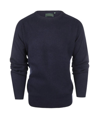 Pullover Lamswol ronde hals | Navy Blauw Pullover Lamswol ronde hals | Navy Blauw