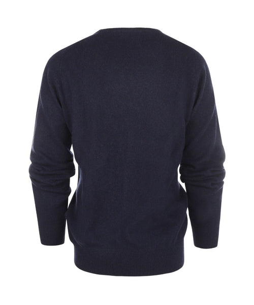 Pullover Lamswol ronde hals | Navy Blauw