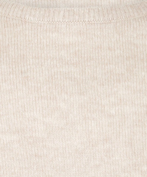 Pullover Lambswool round neck | Brown