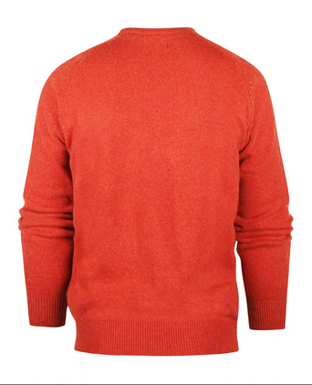 Pullover Lambswool round neck | Red