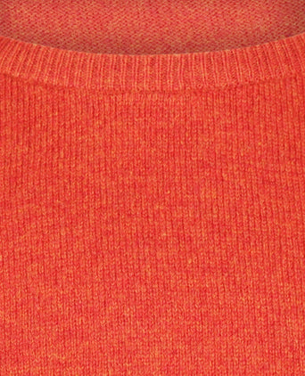 Pullover Lambswool round neck | Red