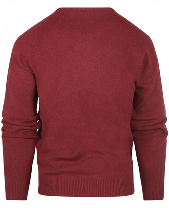 Pullover Lambswool round neck | Red