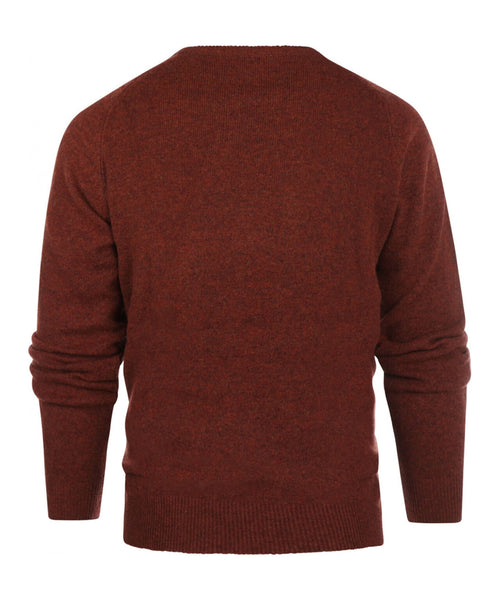 Pullover Lambswool round neck | Red
