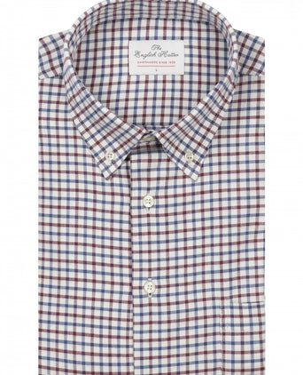 Cotton Shirt Button Down Regular Fit | Blue