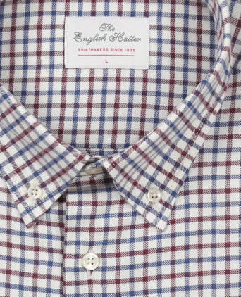 Cotton Shirt Button Down Regular Fit | Blue