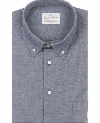 Cotton Shirt Button Down Regular Fit | Blue