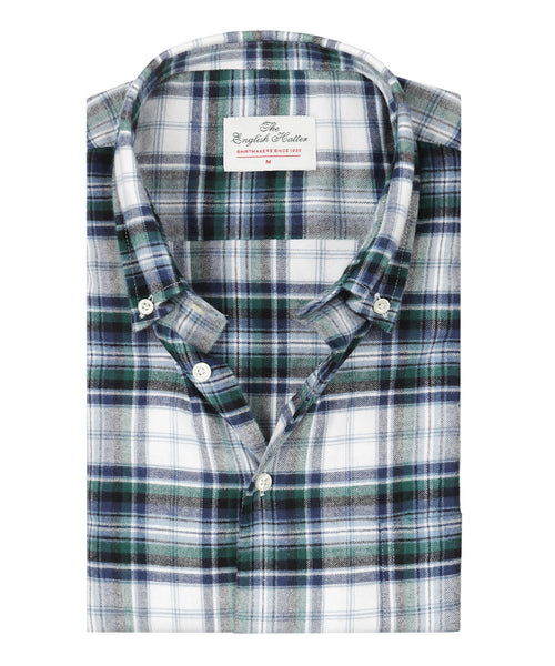 Cotton Shirt Button Down Regular Fit | Blue