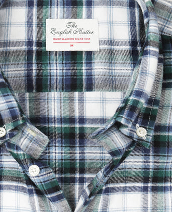 Cotton Shirt Button Down Regular Fit | Blue