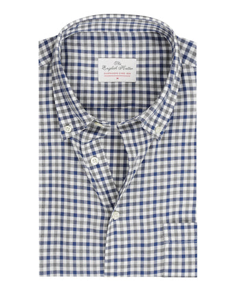 Cotton Shirt Button Down Regular Fit | Blue