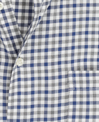 Cotton Shirt Button Down Regular Fit | Blue