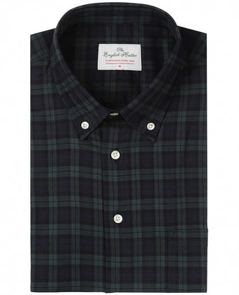 Cotton Shirt Button Down Regular Fit | Blackwatch