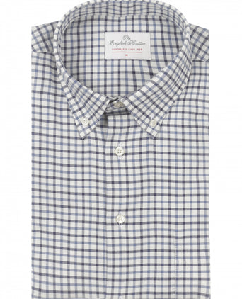 Cotton Shirt Button Down Regular Fit | Brown