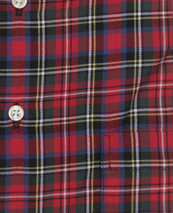 Cotton Shirt Button Down Regular Fit | Red