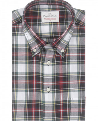 Cotton Shirt Button Down Regular Fit | Red
