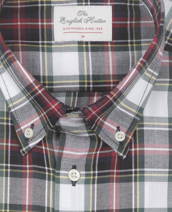 Cotton Shirt Button Down Regular Fit | Red