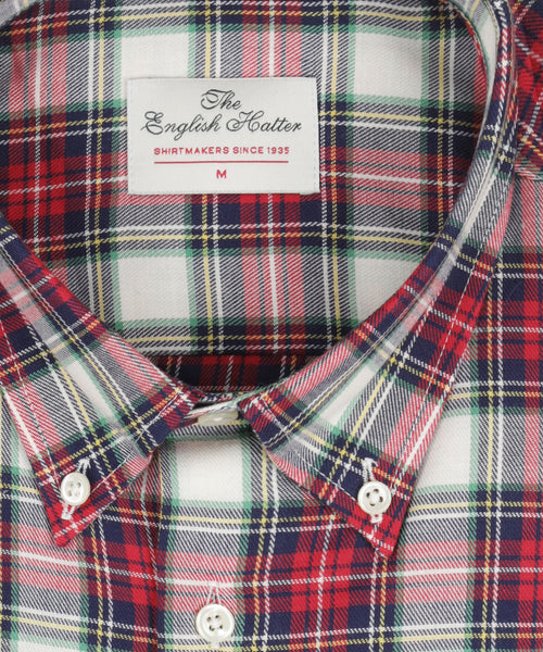 Cotton Shirt Button Down Regular Fit | Red