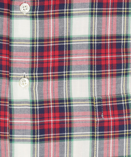 Cotton Shirt Button Down Regular Fit | Red