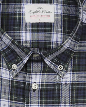 Cotton Shirt Button Down Regular Fit | Green