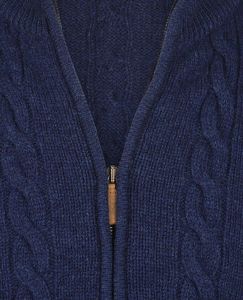 William Lockie Cable Cardigan with Zipper | Regatta