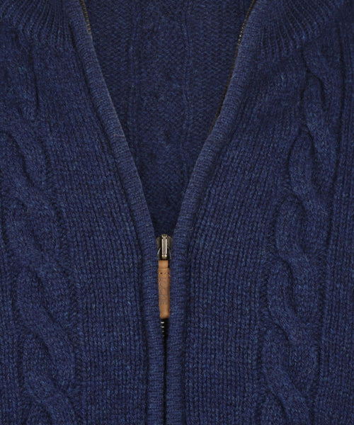 William Lockie Cable Cardigan with Zipper | Regatta