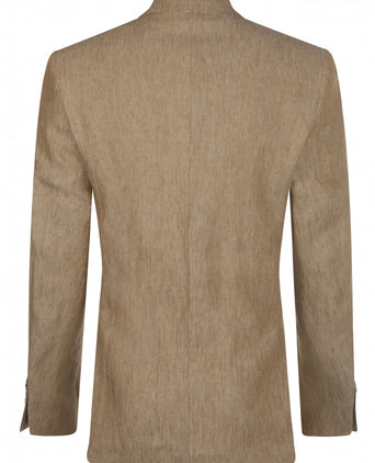 Linen blazer | Brown