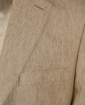 Linen blazer | Brown