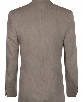 Linen blazer | Brown