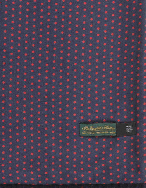 Scarf Silk and Lambswool spots | Blue