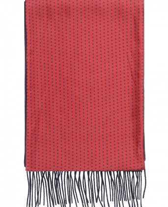 Scarf Silk and Lambswool spots | Red