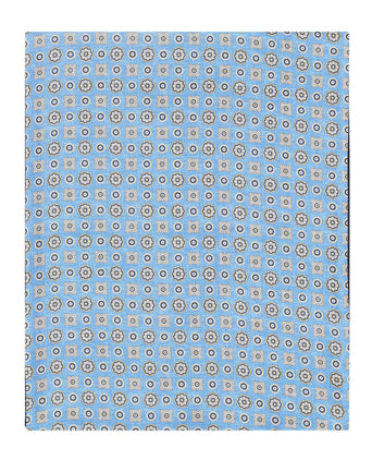 Silk scarf with wool lining | Blue