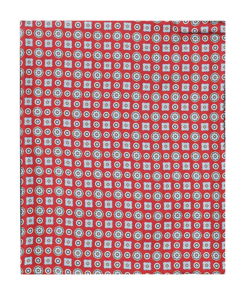 Silk scarf with wool lining | Red