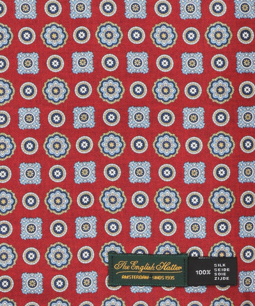 Silk scarf with wool lining | Red