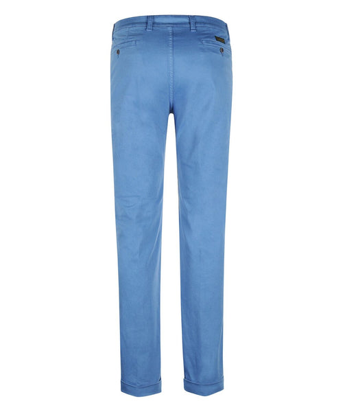 Boston Trousers Pleated and Turn-up | Blue