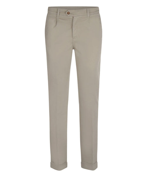 Boston Trousers Pleated and Turn-up | Brown