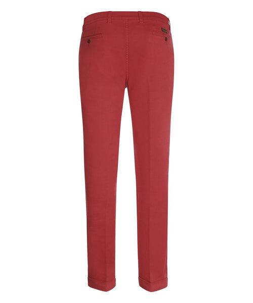 Boston Trousers Pleated and Turn-up | Red