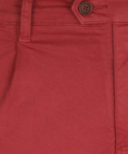 Boston Trousers Pleated and Turn-up | Red