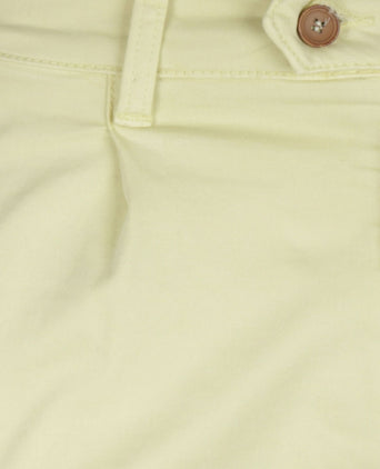 Pantalon Boston Bandplooi en Omslag | Geel