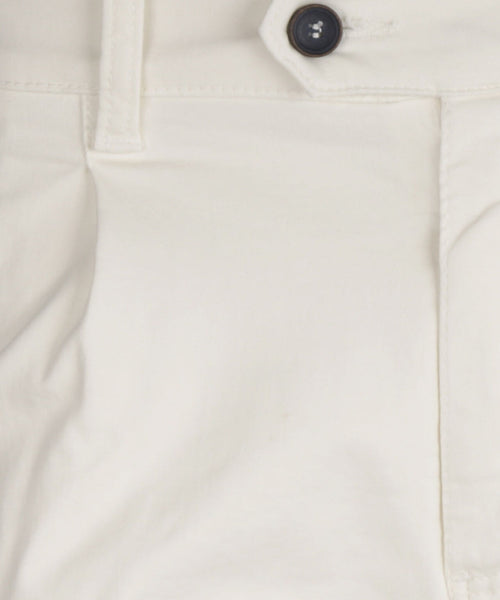 Boston Trousers Pleated and Turn-up | White