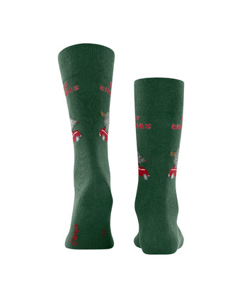 Christmas car men socks | Green