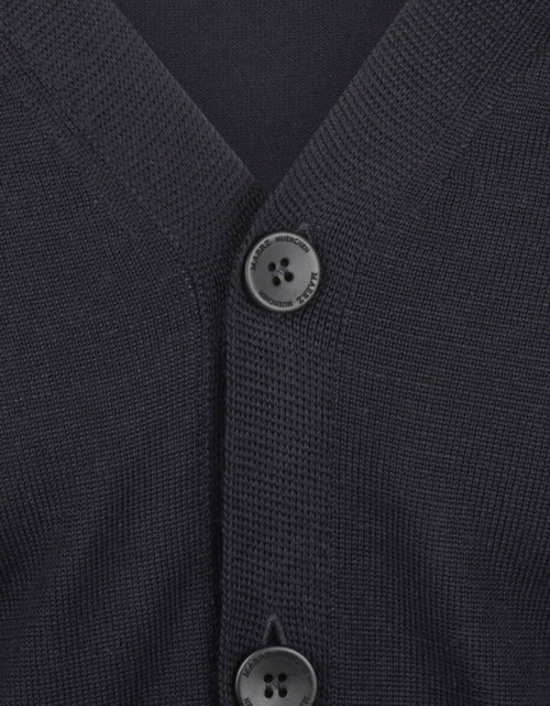 Maerz Classic Button Cardigan | Navy