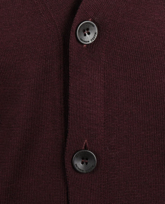 Maerz Classic Button Cardigan | Red
