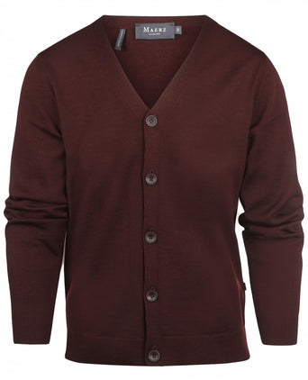 Maerz Classic Button Cardigan | Red
